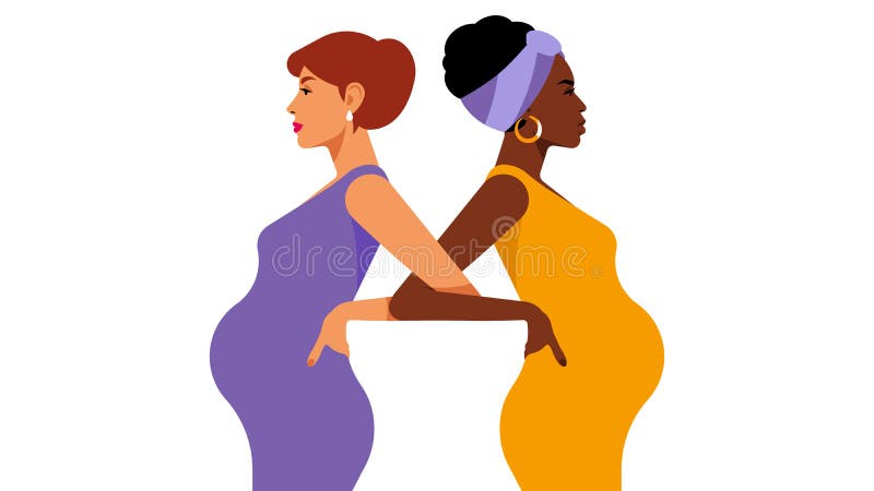 Girl baby with black white pregnant White Girl