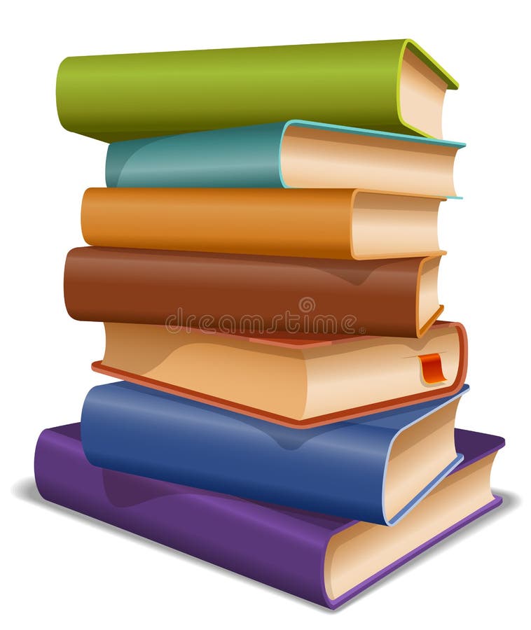 Multi farbige Bücher stock abbildung