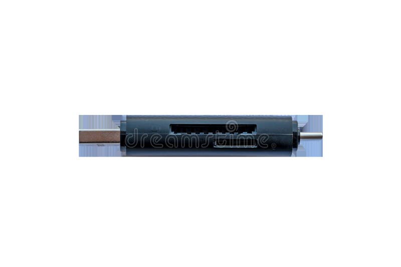 Multi-functional USB card reader with USB-A and USB-C connectors, supporting SD and microSD cards for fast data transfer and portable use. High quality photo. Usb data transfer stock images, royalty-free photos and pictures