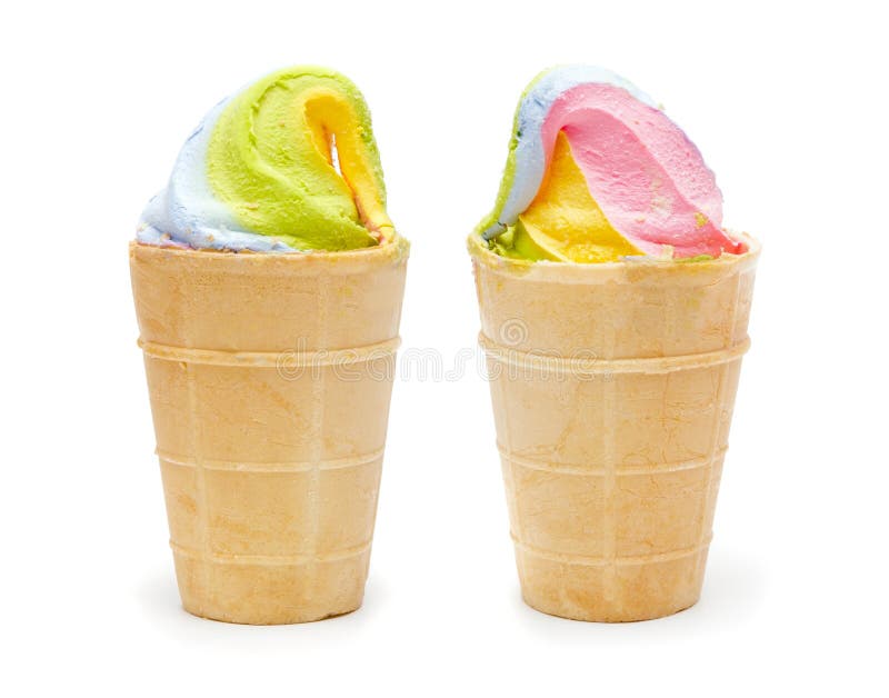 Download Multi gelato colorato due fotografia stock. Immagine di rainbow - 117976224