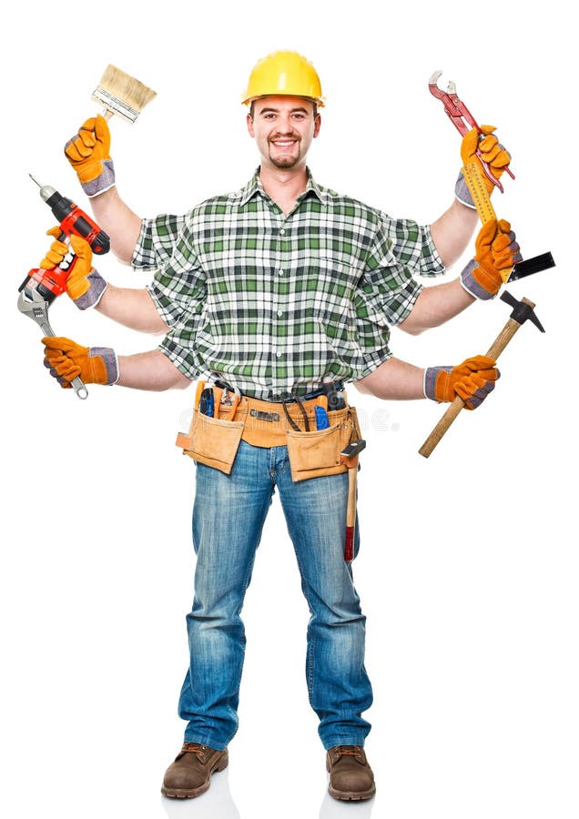 Multi handyman stock photo. Image of safety, hardhat - 22033108