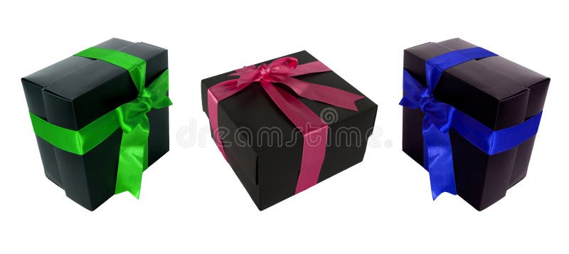Multi kleur en de multidozen van de hoekgift voor designe royalty-vrije stock foto's Multi kleur en de multidozen van de hoekgift voor designe royalty-vrije stock foto's