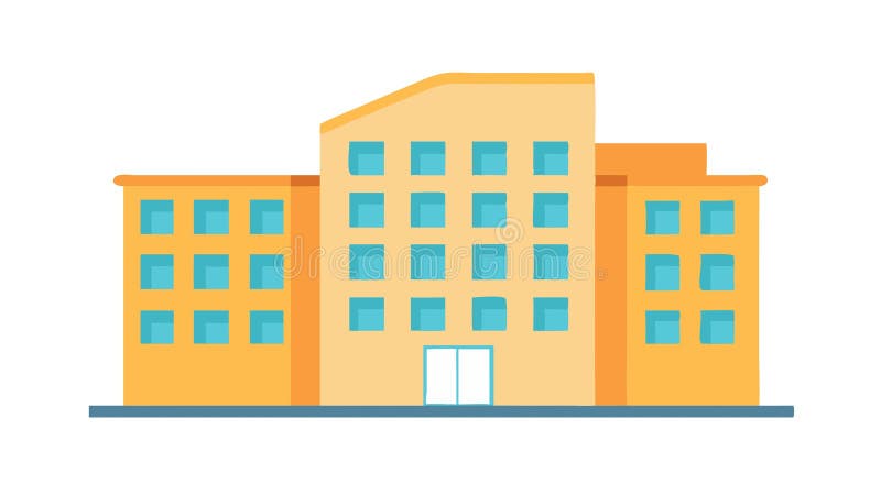 Multi,Story Building Architecture Icon, Office, Residential, vector design Generative AI vector illustration