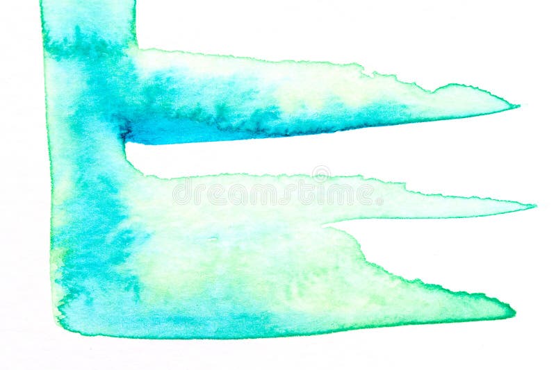 Multicolor abstract background, watercolor paint blots, lines and brush strokes on white paper royalty free illustration