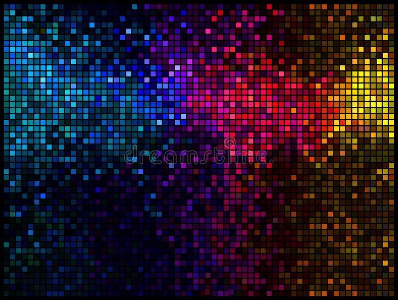 Multicolor abstract disco background vector illustration