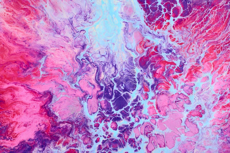Multicolor brush strokes abstract background. Colorful acrylic ink blots and stains pattern, wallpaper print, fluid art royalty free stock photo