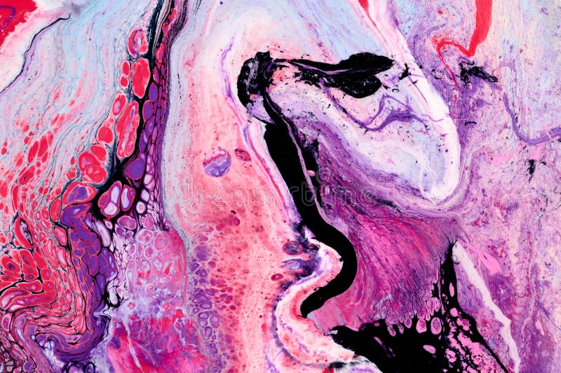 Multicolor brush strokes abstract background. Colorful acrylic ink blots and stains pattern, wallpaper print, fluid art stock photos