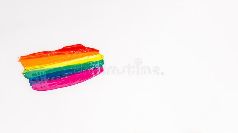 Multicolor brush strokes white background. High quality photo royalty free stock photos
