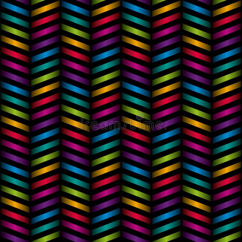 Multicolor chevron seamless pattern. vector illustration