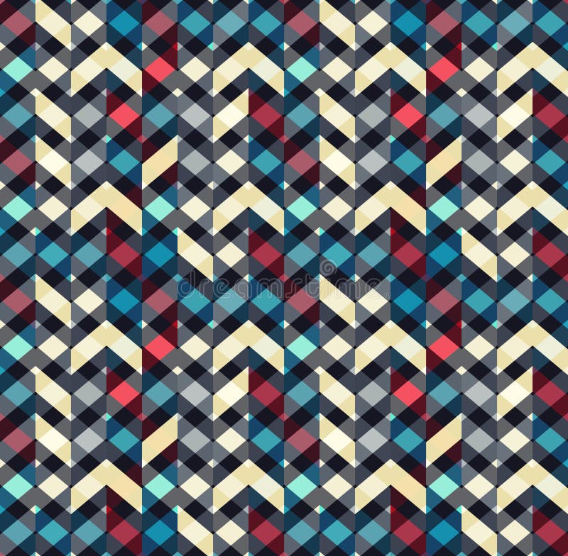 Multicolor chevron style seamless pattern. Arrows texture. vector illustration