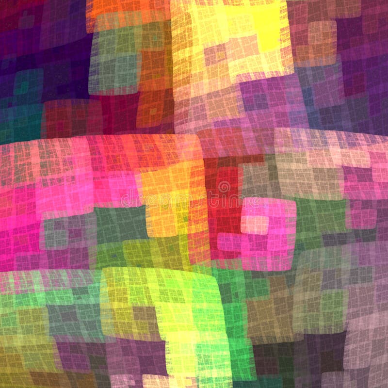 Multicolor colorful checkered pattern for the fabric. Fractal ba royalty free illustration Multicolor colorful checkered pattern for the fabric. Fractal ba royalty free illustration