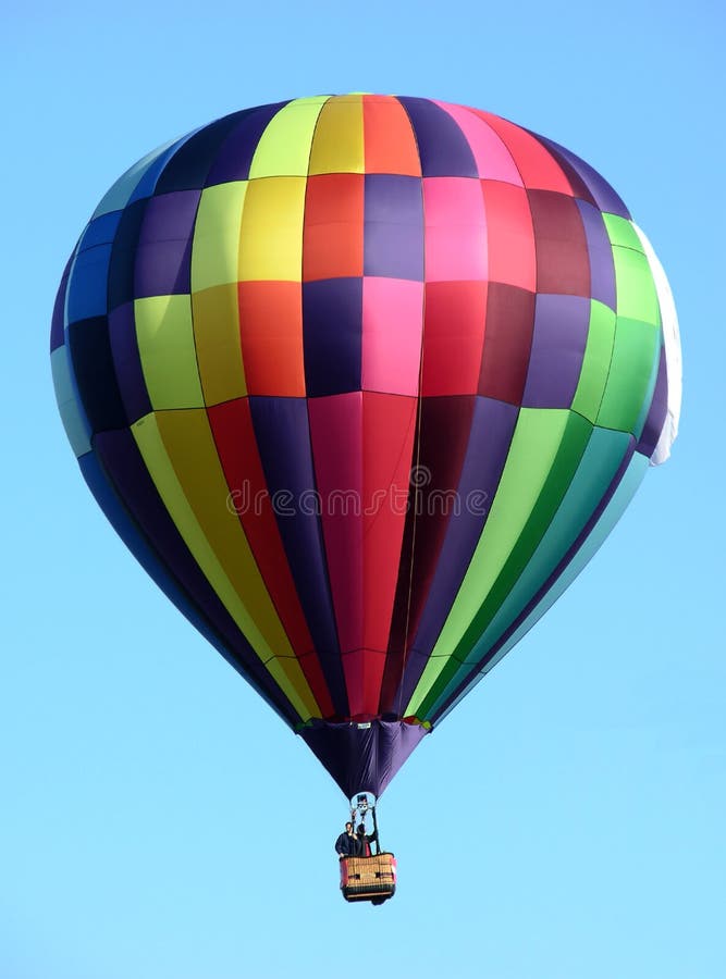 Multicolor hot air balloon