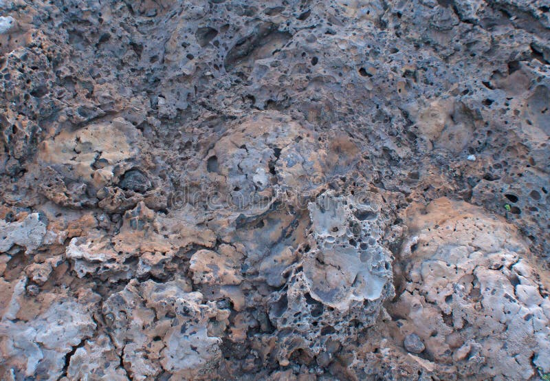 Multicolor Lava Tufa Rock Background stock image