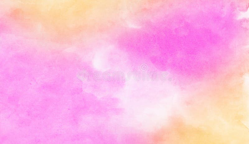 Multicolor Light Red, Pink and Yellow Shades Watercolor Background.  Aquarelle Paint Paper Textured Stain Canvas Element Stock Illustration -  Illustration of background, creative: 158968259