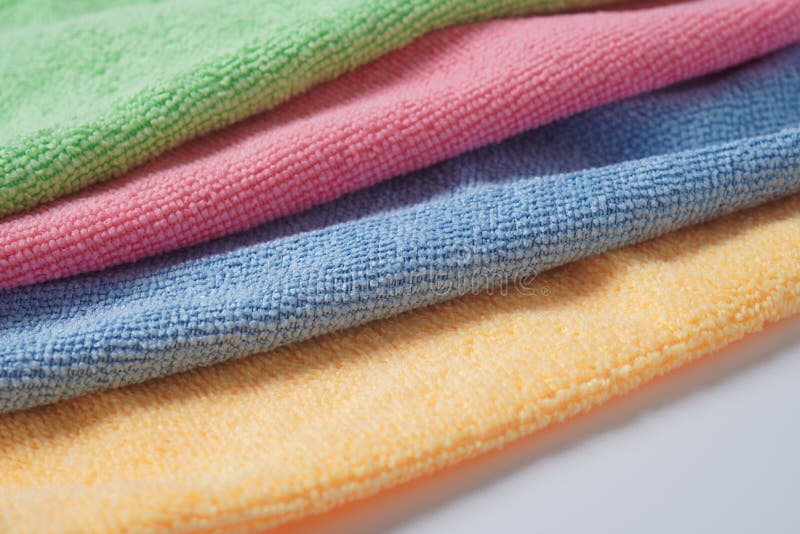 Multicolor Micro Fiber Cleaning Cloth with Static Electricity Stock ...