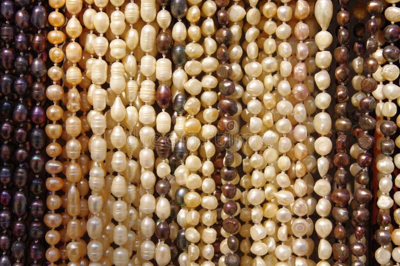 Multicolor Pearl necklaces stock photo. Image of multicolour - 35751632