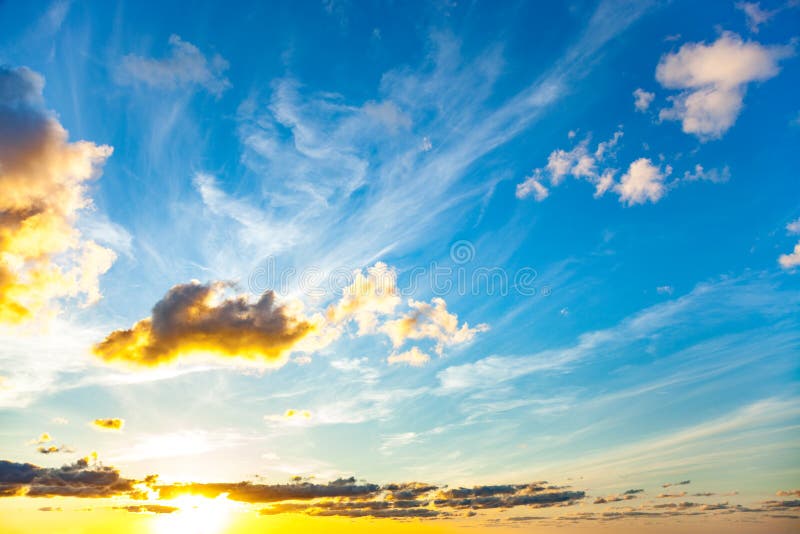 Multicolor sky at sunset stock photo. Image of dawn, scenics - 72663600