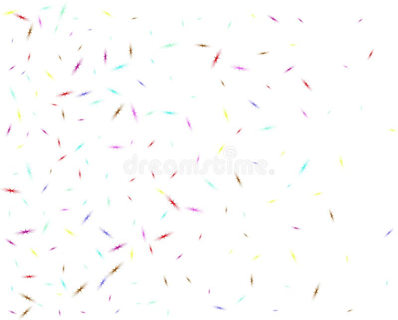 Multicolor star birds shape confetti network. vector illustration Multicolor star birds shape confetti network. vector illustration