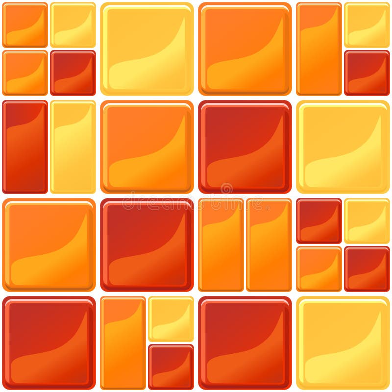 Orange and Red Tiles Texture Seamless Illustration Stock Vector ...