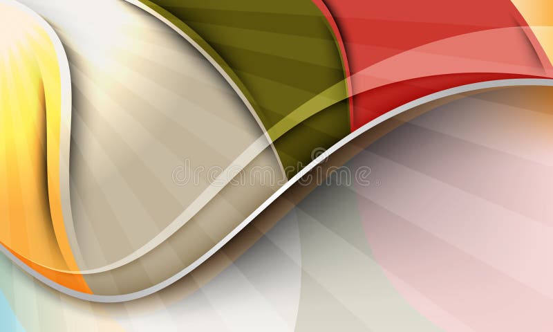 Multicolor waves background design