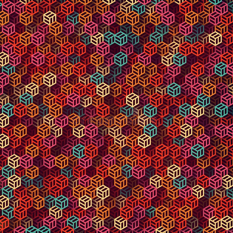 Multicolored abstract surface pattern. Computer generated composition. 3d rendering stock illustration