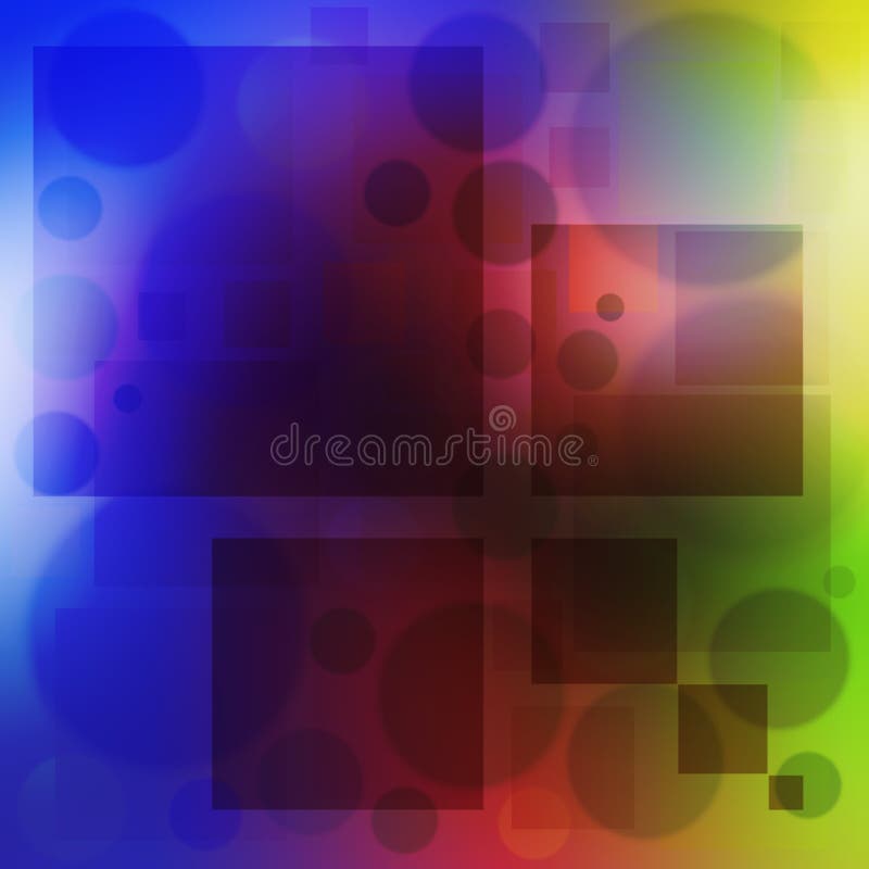 Abstract Background Vivid Colors Texture Shapes And Bubbles Stock ...