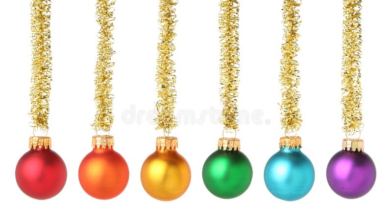 Multicolored ballen van Kerstmis