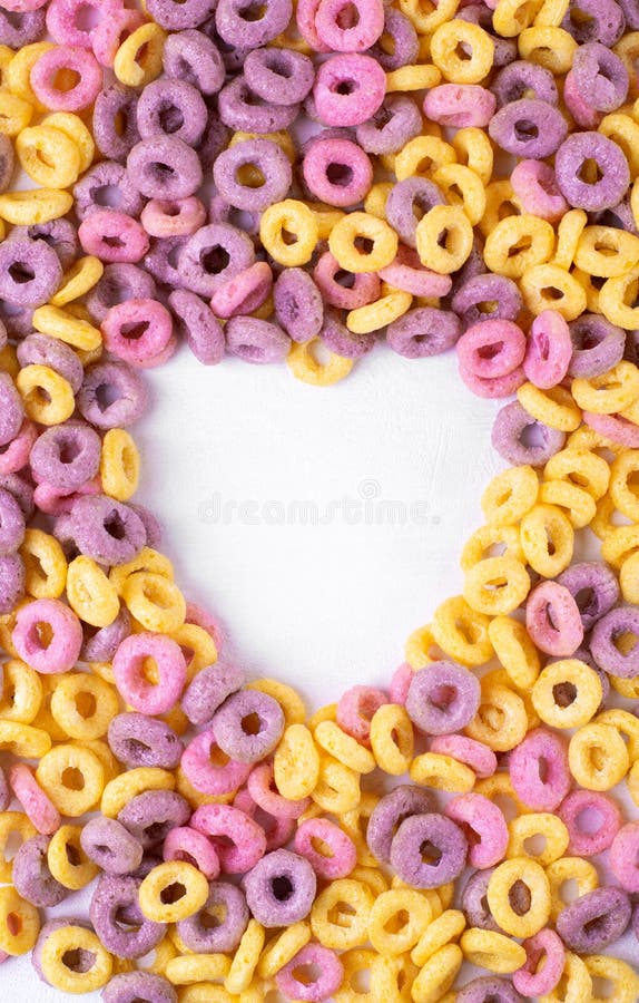 Multicolored Cereal Loops Framing Copy Space Stock Photo Image of Multicolored Cereal Loops Framing Copy Space Stock Photo Image of