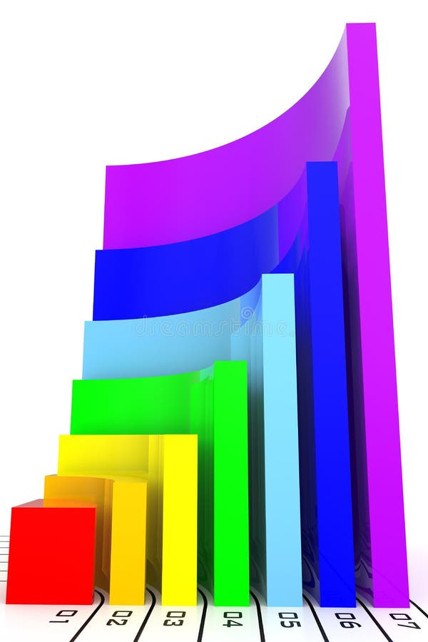 Multicolored business graph