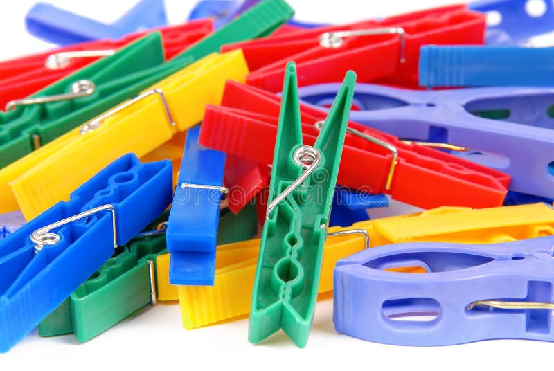 Multicolored clothespins stock photo. Image of clothespin 20259544