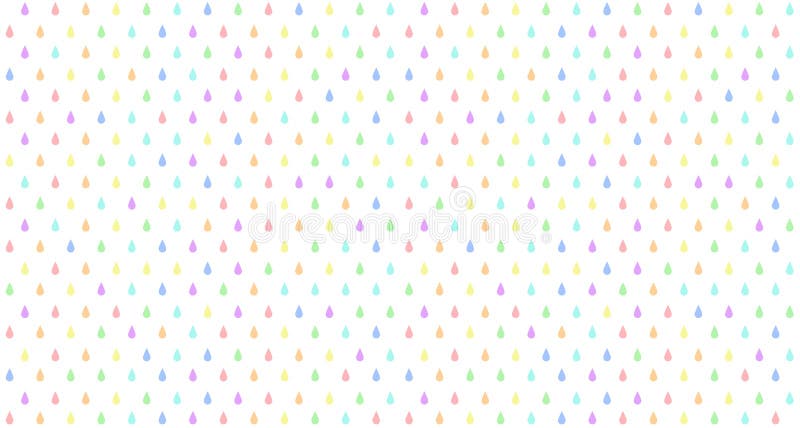 Multicolored geometric regular pattern of drops, seamless abstract vector background. stock illustration