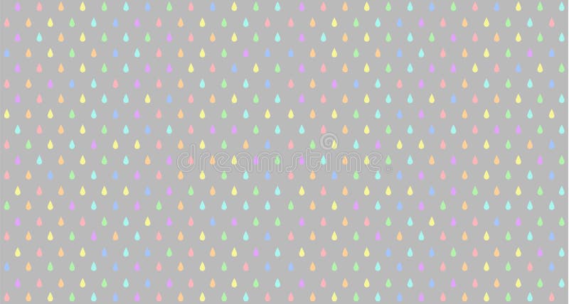 Multicolored geometric regular pattern of drops, seamless abstract vector background royalty free illustration