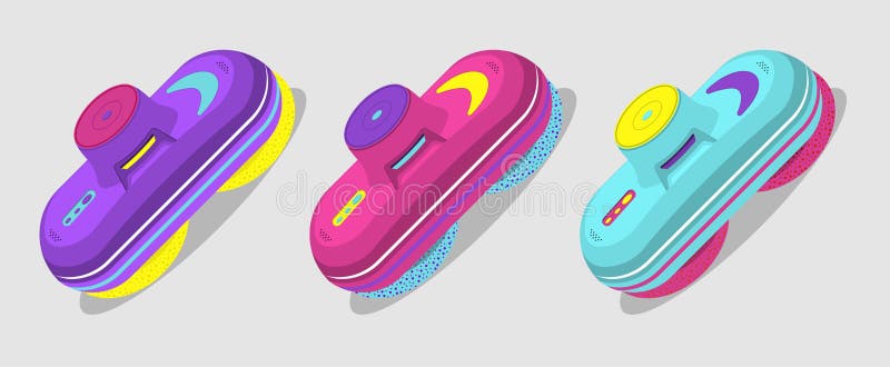 Multicolored glass cleaning robots. flat vector illustration vector illustration