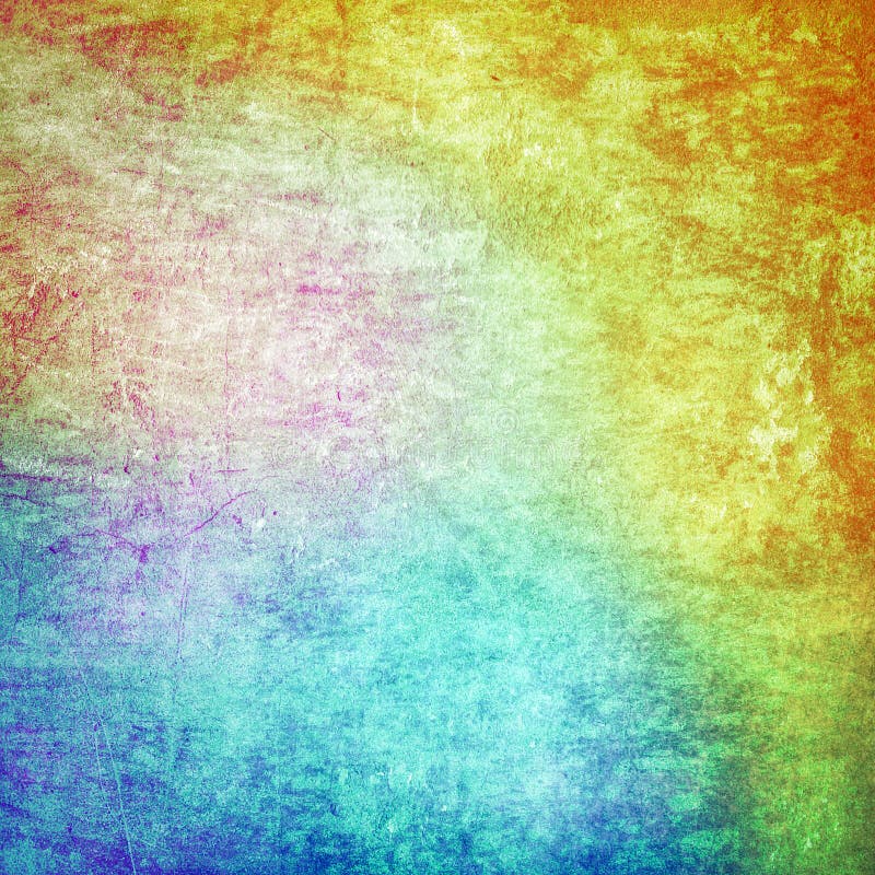 Multicolored Grunge Paint Wall Background or Texture Stock Photo