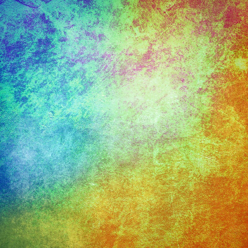 Multicolored Grunge Paint Wall Background or Texture Stock Image