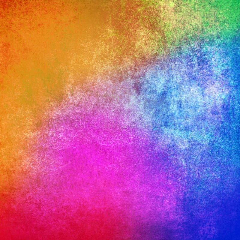 Multicolored Grunge Paint Wall Background or Texture Stock Photo