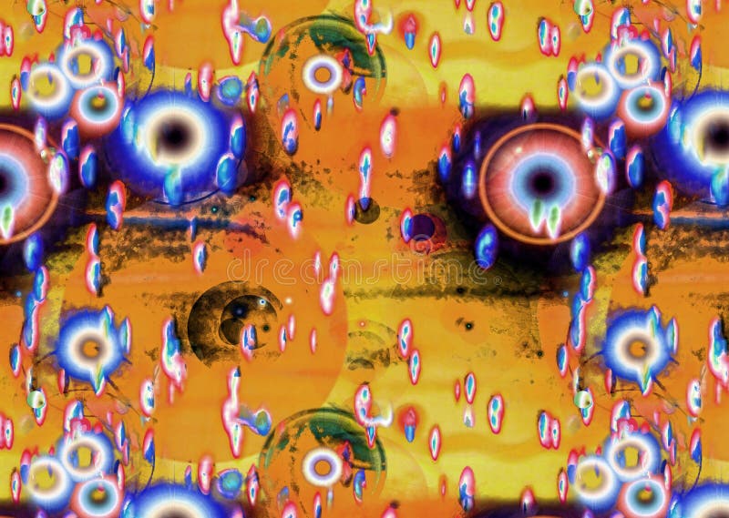 Multicolored improbable spotted abstract background stock illustration