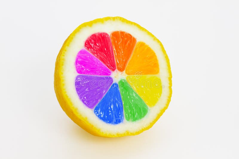 Multicolored lemon