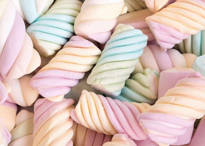 Multicolored marshmallows background royalty free stock image