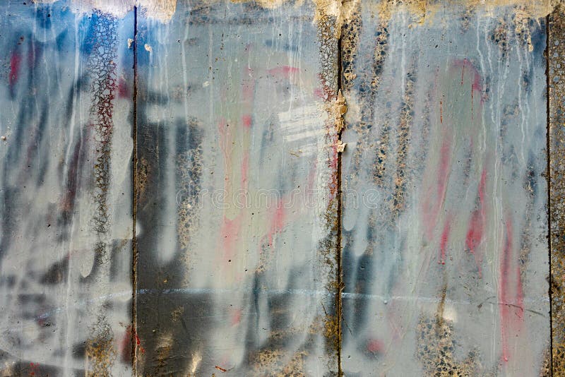 Multicolored painted textured concrete surface. Propaganda and war royalty free stock images