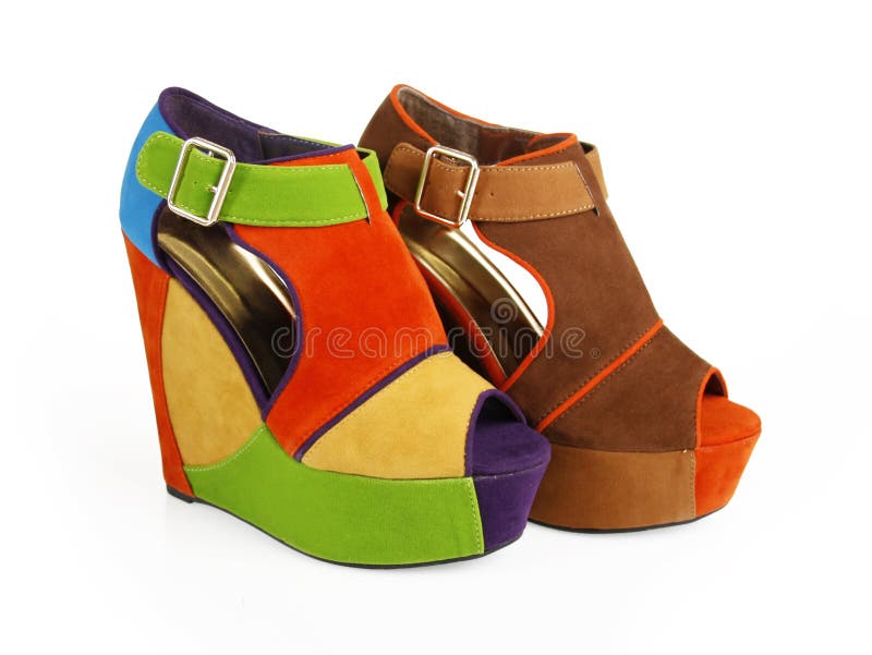 multi color wedges