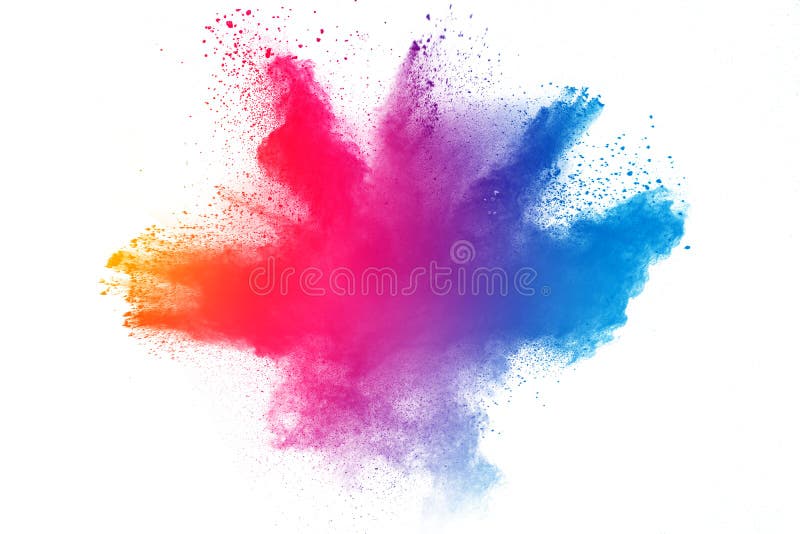 Multicolored powder explosion stock images Multicolored powder explosion stock images