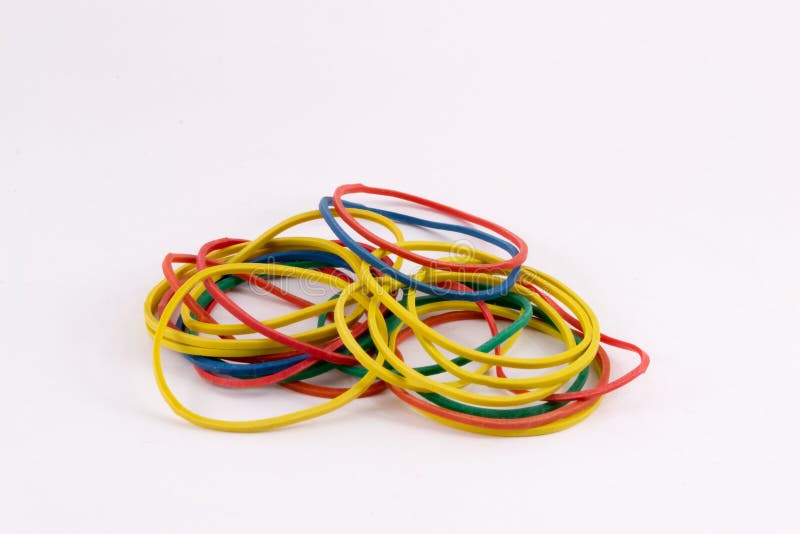 A bunch of Rubber bands stock image. Image of rings, bands 26320733