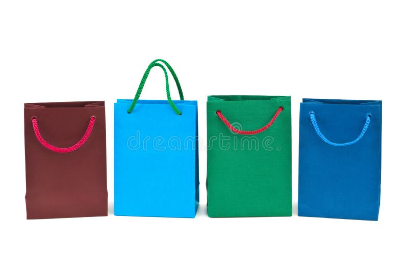 Multicolored shopping bags