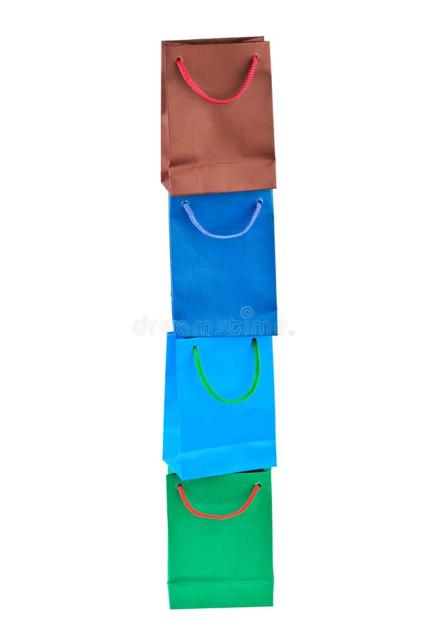 Multicolored shopping bags