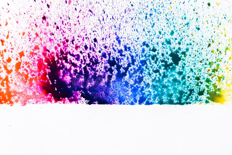 Multicolored Spray. Texture, Background. Watercolor Paints. Spray Stock