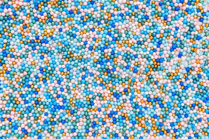 Multicolored Sugar Sprinkle Dots, Decoration for Cake Stock Photo ...