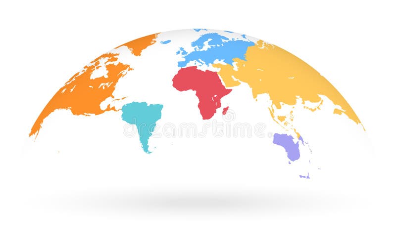 Multicolored Vector Globe Map Stock Vector Illustration Of Countries Maps Multicolored Vector Globe Map Stock Vector Illustration Of Countries Maps
