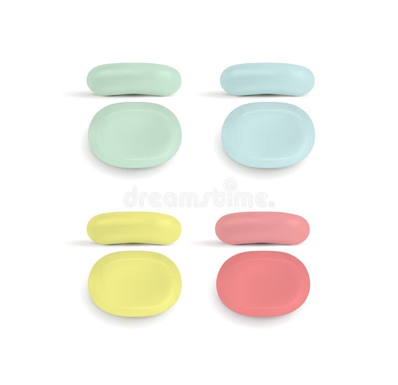 Multicolored vector soap vector illustration