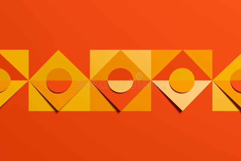 Multicolored yellow, orange and red pattern royalty free illustration.